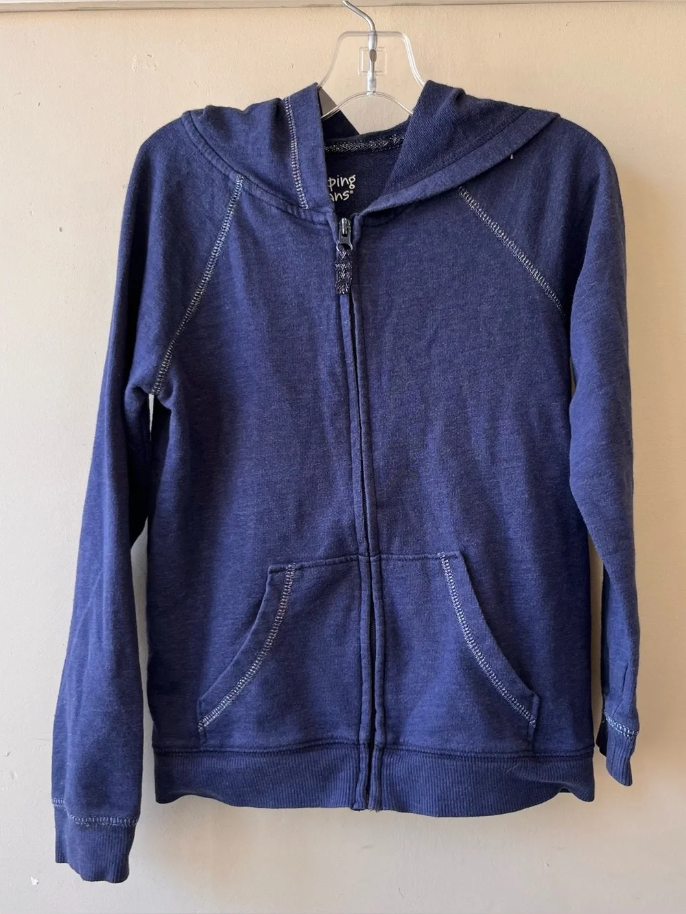 jumping beans Navy Zip-Up Hoodie Sweatshirt